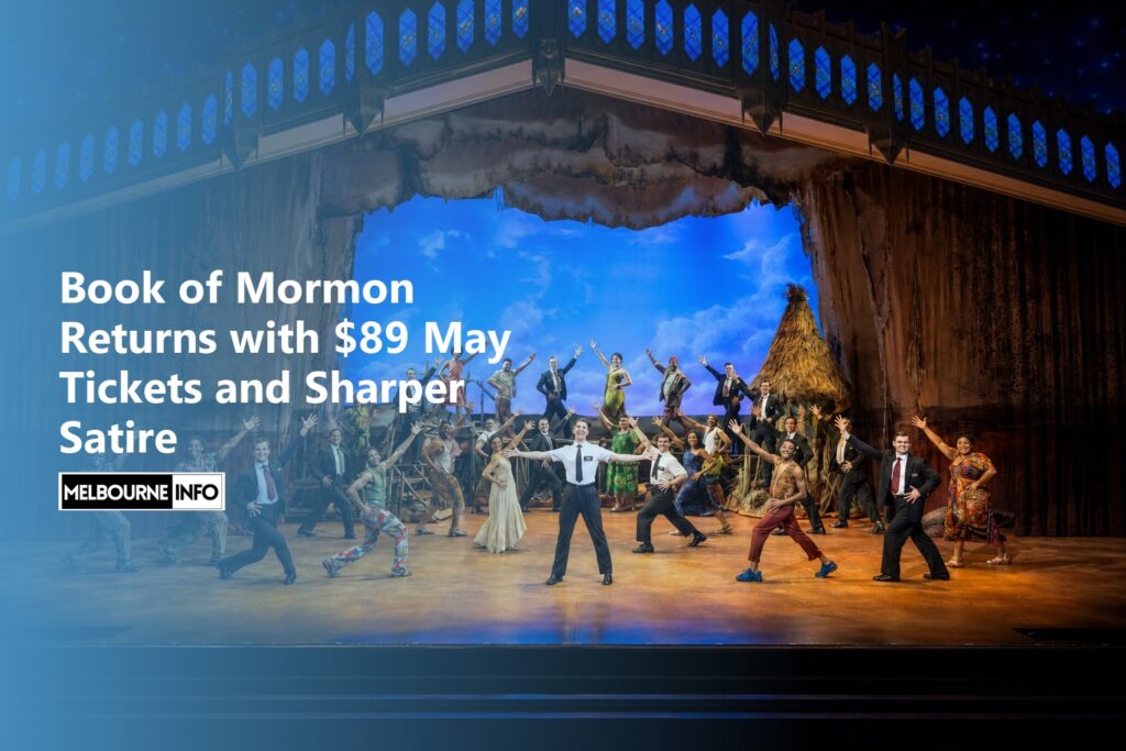 AI Generated - Book of Mormon Returns with $89 May Tickets and Sharper Satire