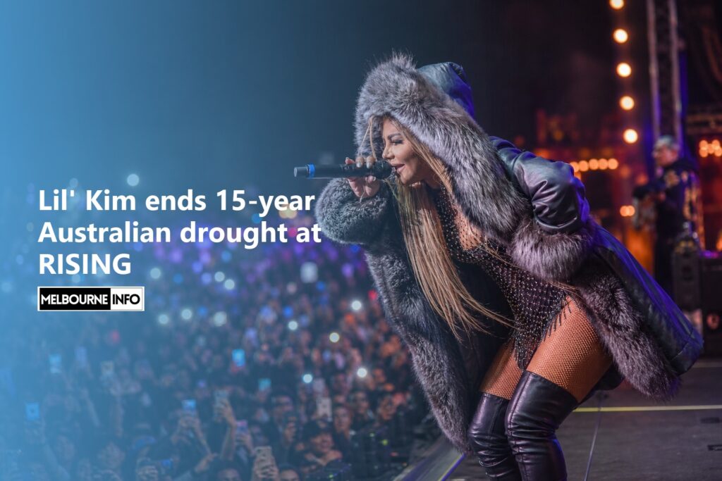 AI Generated - Lil' Kim ends 15-year Australian drought at RISING