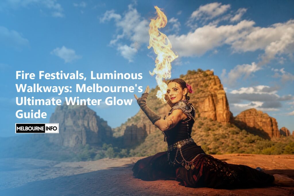 AI Generated - Fire Festivals, Luminous Walkways: Melbourne's Ultimate Winter Glow Guide