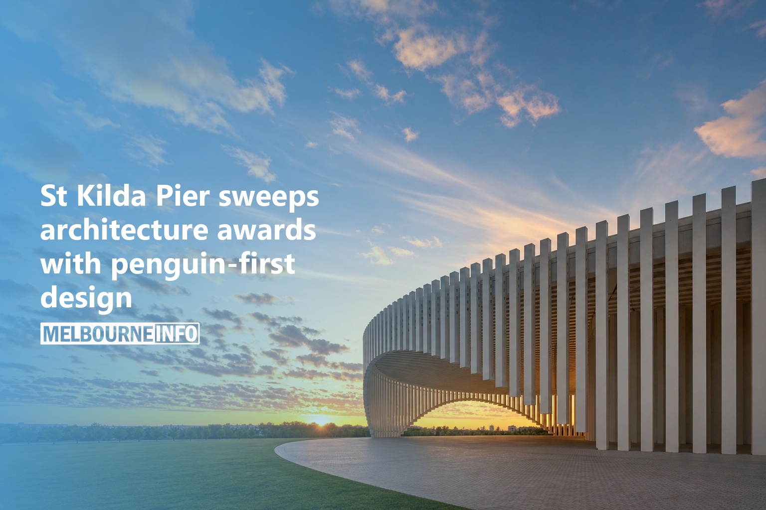 AI Generated - St Kilda Pier sweeps architecture awards with penguin-first design