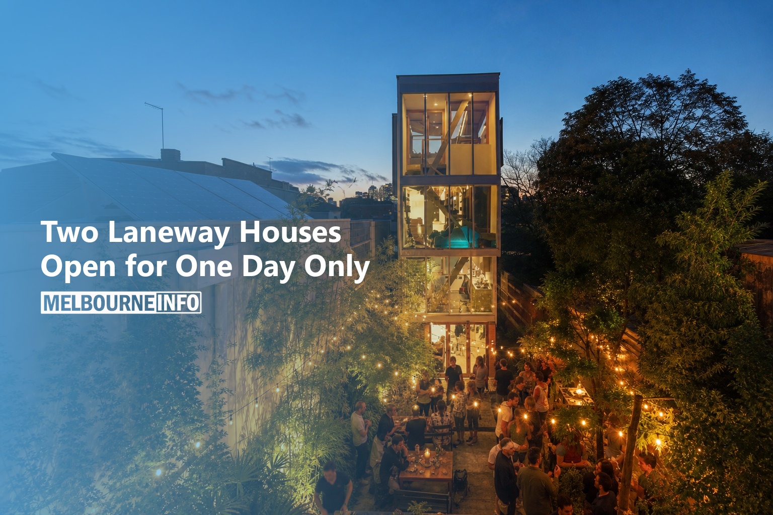 AI Generated - Two Laneway Houses Open for One Day Only